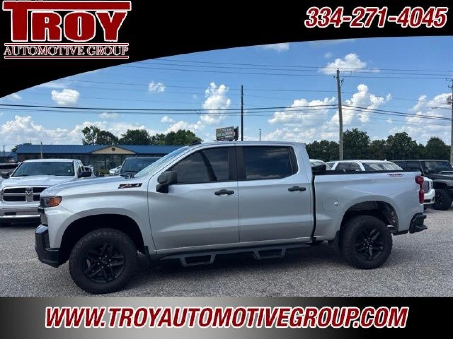2022 Silver Ice Metallic /Jet Black Chevrolet Silverado 1500 LTD Custom Trail Boss (1GCPYCEL0NZ) with an EcoTec3 6.2L V8 engine, Automatic transmission, located at 6812 Atlanta Hwy, Montgomery, AL, 36117, (334) 271-4045, 32.382118, -86.178673 - Silver Ice Metallic 2022 Chevrolet Silverado 1500 LTD Custom Trail Boss 4WD EcoTec3 6.2L V8 10-Speed Automatic<br><br>Financing Available---Top Value for Trades.<br><br>Odometer is 22250 miles below market average!- Photo#1