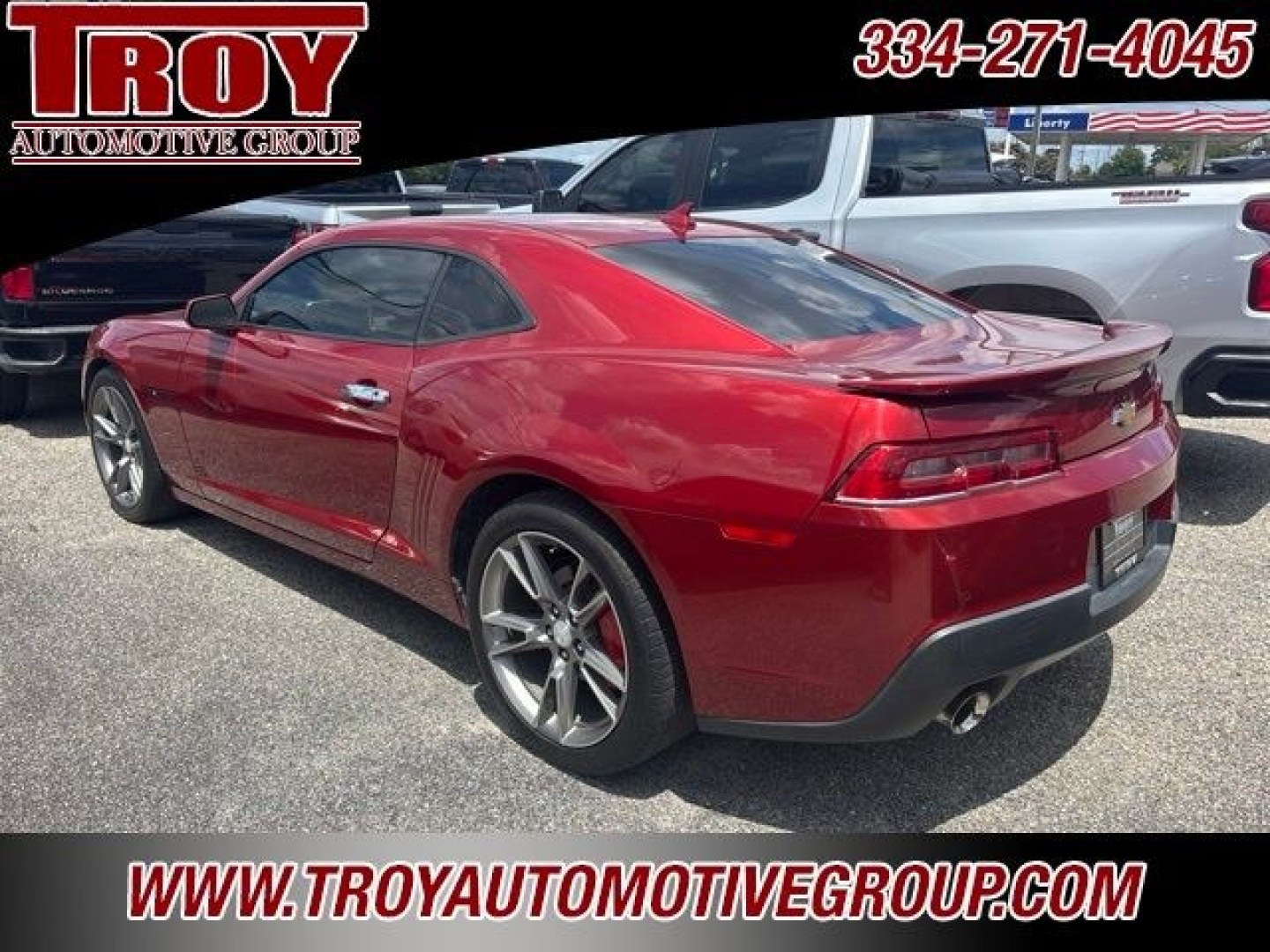 2014 Red Rock /Beige Chevrolet Camaro 2LT (2G1FC1E34E9) with an 3.6L V6 DGI DOHC VVT engine, Automatic transmission, located at 6812 Atlanta Hwy, Montgomery, AL, 36117, (334) 271-4045, 32.382118, -86.178673 - RS Package!!<br>Power Sunroof!!<br>Navigation!!<br>Heads Up Display!!<br>Updated 20 SS Wheels!<br>3-Keys!!<br>- Photo#2