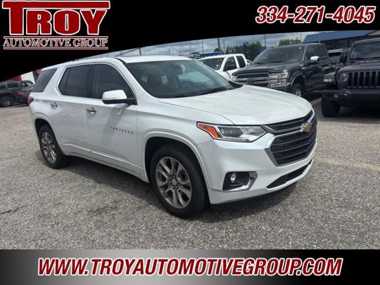 2021 Pearl /Jet Black/Dark Galvanized Chevrolet Traverse Premier (1GNERKKW1MJ) with an 3.6L V6 SIDI VVT engine, Automatic transmission, located at 6812 Atlanta Hwy, Montgomery, AL, 36117, (334) 271-4045, 32.382118, -86.178673 - Priced below KBB Fair Purchase Price!<br><br>Iridescent Pearl Tricoat 2021 Chevrolet Traverse Premier FWD 3.6L V6 SIDI VVT 9-Speed Automatic<br><br>Financing Available---Top Value for Trades.<br><br>Odometer is 41049 miles below market average! 18/27 City/Highway MPG<br><br><br>Awards:<br> * 2021 I- Photo#7