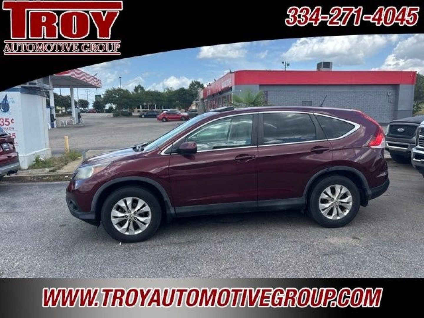 2013 Basque Red Pearl II /Gray Honda CR-V EX (5J6RM3H5XDL) with an 2.4L I4 DOHC 16V i-VTEC engine, Automatic transmission, located at 6812 Atlanta Hwy, Montgomery, AL, 36117, (334) 271-4045, 32.382118, -86.178673 - Maroon 2013 Honda CR-V EX FWD 2.4L I4 DOHC 16V i-VTEC 5-Speed Automatic<br><br>Financing Available---Top Value for Trades.<br><br>Odometer is 38638 miles below market average! 23/31 City/Highway MPG<br><br><br>Awards:<br> * JD Power Initial Quality Study * 2013 KBB.com Brand Image Awards<br>Kelle- Photo#0