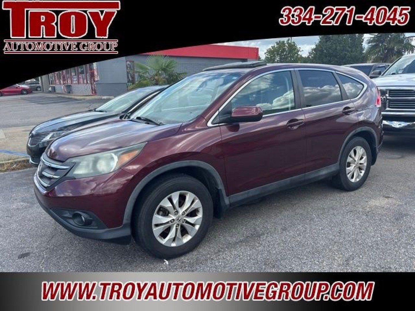 2013 Basque Red Pearl II /Gray Honda CR-V EX (5J6RM3H5XDL) with an 2.4L I4 DOHC 16V i-VTEC engine, Automatic transmission, located at 6812 Atlanta Hwy, Montgomery, AL, 36117, (334) 271-4045, 32.382118, -86.178673 - Maroon 2013 Honda CR-V EX FWD 2.4L I4 DOHC 16V i-VTEC 5-Speed Automatic<br><br>Financing Available---Top Value for Trades.<br><br>Odometer is 38638 miles below market average! 23/31 City/Highway MPG<br><br><br>Awards:<br> * JD Power Initial Quality Study * 2013 KBB.com Brand Image Awards<br>Kelle- Photo#2