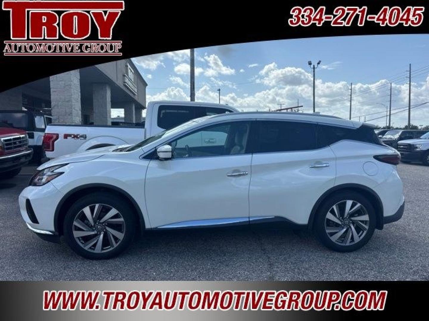 2020 Pearl White /Cashmere Nissan Murano SL (5N1AZ2CJ4LN) with an 3.5L V6 DOHC 24V engine, CVT transmission, located at 6812 Atlanta Hwy, Montgomery, AL, 36117, (334) 271-4045, 32.382118, -86.178673 - Pearl White Tricoat 2020 Nissan Murano SL FWD 3.5L V6 DOHC 24V CVT with Xtronic<br><br>Financing Available---Top Value for Trades.<br><br>Odometer is 40942 miles below market average! 20/28 City/Highway MPG<br><br><br>Awards:<br> * JD Power Initial Quality Study (IQS)- Photo#0