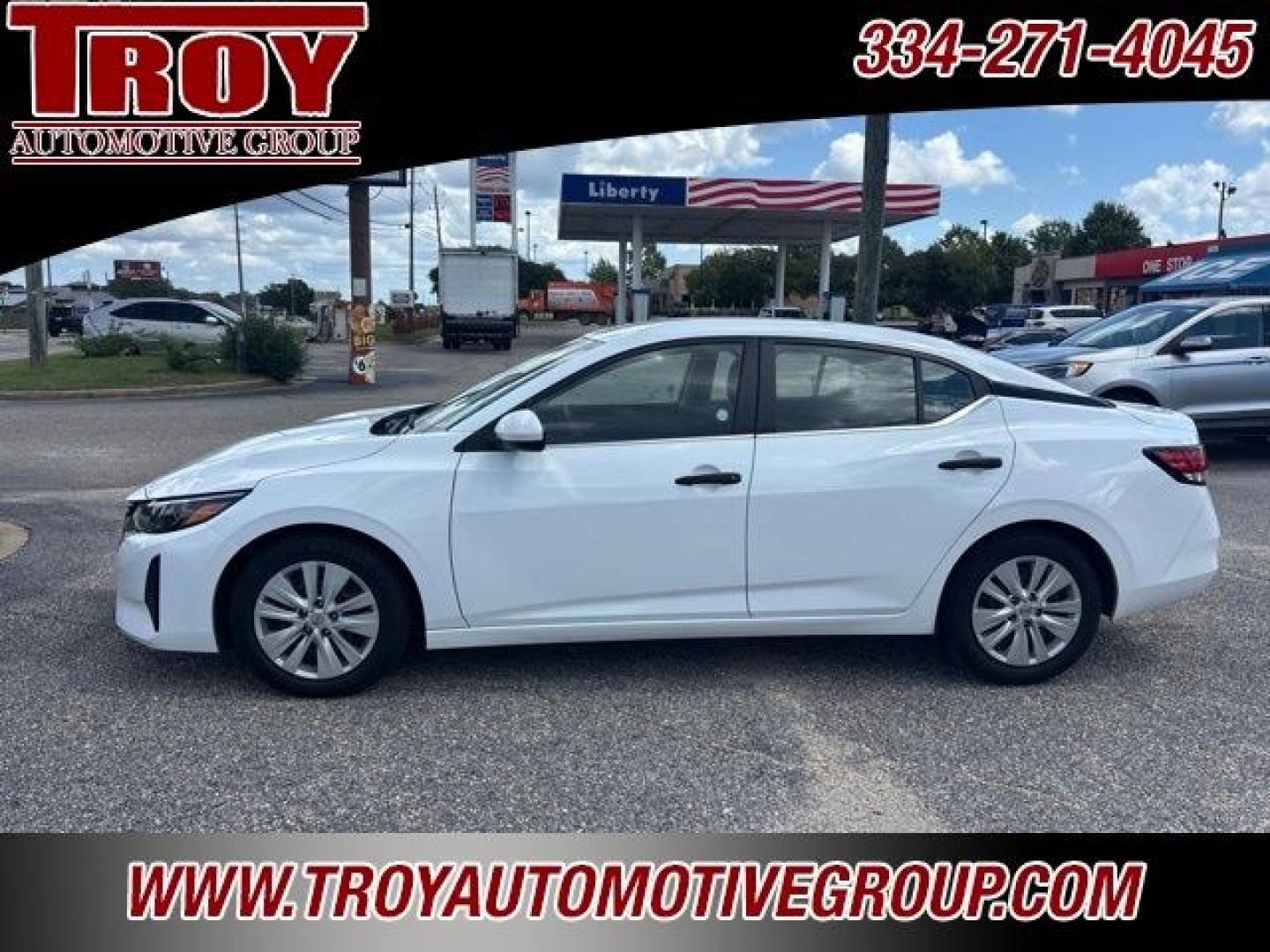 2025 Fresh Powder /Charcoal Nissan Sentra S (3N1AB8BV8SY) with an 2.0L I4 DOHC engine, CVT transmission, located at 6812 Atlanta Hwy, Montgomery, AL, 36117, (334) 271-4045, 32.382118, -86.178673 - 1-Owner!!- Photo#1