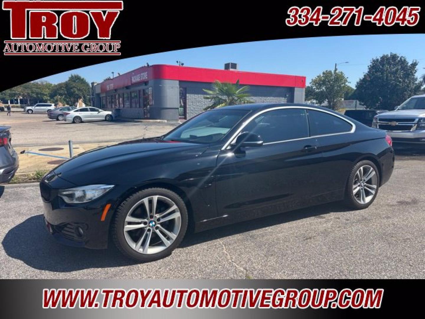 2017 Jet Black /Black BMW 4 Series 430i (WBA4R7C58HK) with an 2.0L 4-Cylinder TwinPower Turbo engine, Automatic transmission, located at 6812 Atlanta Hwy, Montgomery, AL, 36117, (334) 271-4045, 32.382118, -86.178673 - Priced below KBB Fair Purchase Price!<br><br>Jet Black 2017 BMW 4 Series 430i RWD 2.0L 4-Cylinder TwinPower Turbo 8-Speed Automatic<br><br>Financing Available---Top Value for Trades.<br><br>23/34 City/Highway MPG<br><br><br>Awards:<br> * JD Power Initial Quality Study (IQS)<br><br>Reviews:<br> * B- Photo#2