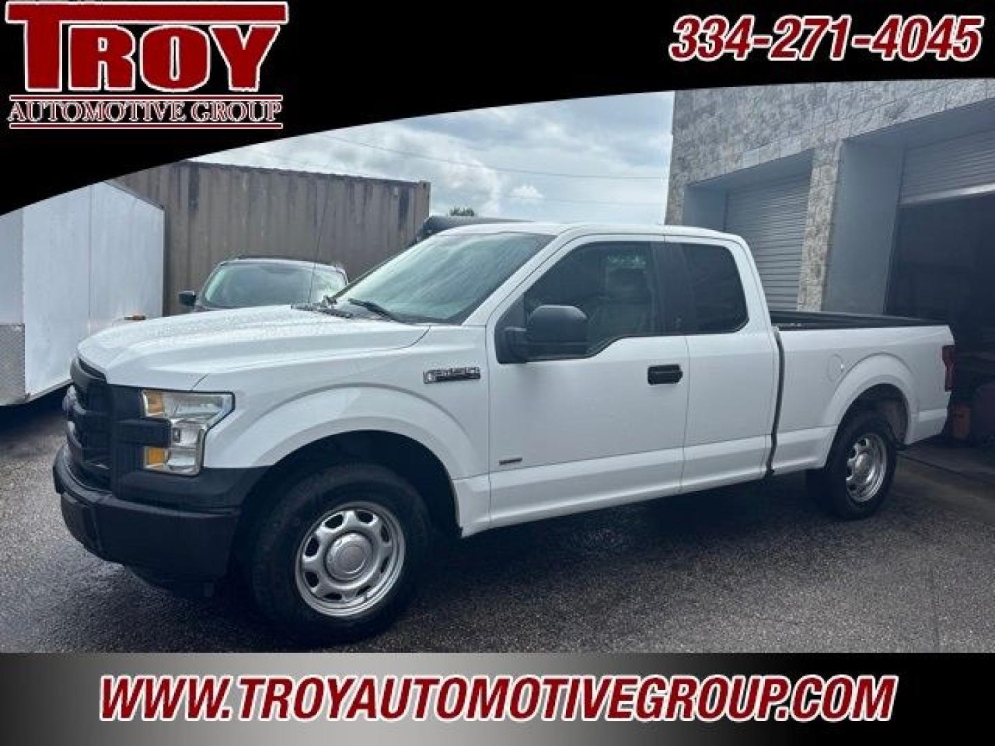 2016 Oxford White /Medium Earth Gray Ford F-150 XL (1FTEX1CP1GF) with an 2.7L V6 EcoBoost engine, Automatic transmission, located at 6812 Atlanta Hwy, Montgomery, AL, 36117, (334) 271-4045, 32.382118, -86.178673 - Dent on passenger 3rd door !!<br>Scrap on passenger bed side!!<br>Tow Package!!<br>Bedliner!!Oxford White 2016 Ford F-150 XL RWD 2.7L V6 EcoBoost 6-Speed Automatic Electronic<br><br>Financing Available---Top Value for Trades.<br><br>19/26 City/Highway MPG<br><br><br>Awards:<br> * 2016 KBB.com Brand- Photo#0