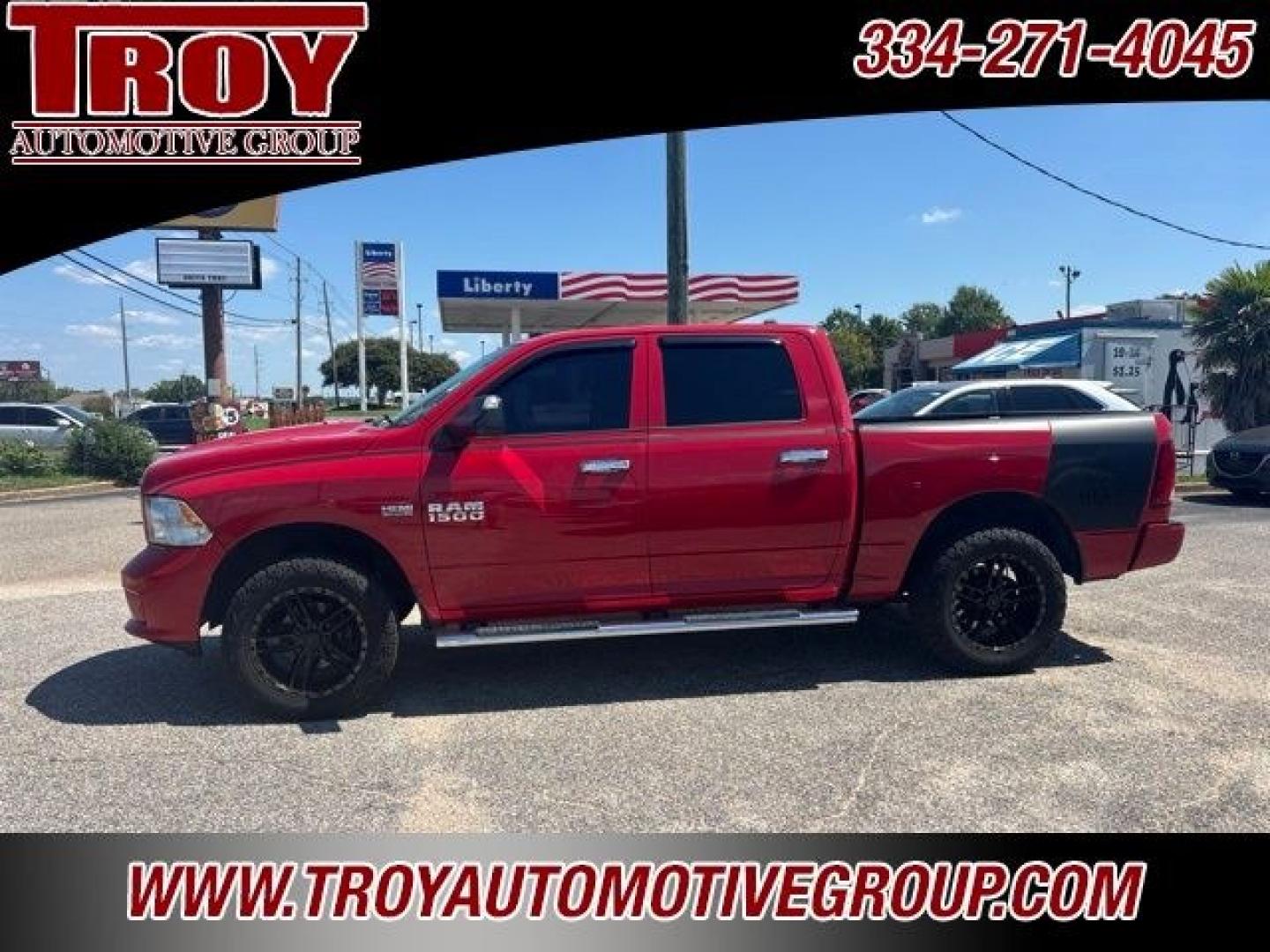 2016 Flame Red Clearcoat /Diesel Gray/Black Ram 1500 Express (3C6RR7KT7GG) with an HEMI 5.7L V8 Multi Displacement VVT engine, Automatic transmission, located at 6812 Atlanta Hwy, Montgomery, AL, 36117, (334) 271-4045, 32.382118, -86.178673 - Recent Arrival!<br>Touch screen radio w/Back Up Camera!!<br>Tow Package!!<br>3-Master Remote Keys!!<br>Bedliner w/Bed Cover !!<br><br>Flame Red Clearcoat 2016 Ram 1500 Express 4WD HEMI 5.7L V8 Multi Displacement VVT 8-Speed Automatic<br><br>Financing Available---Top Value for Trades.ow- Photo#2