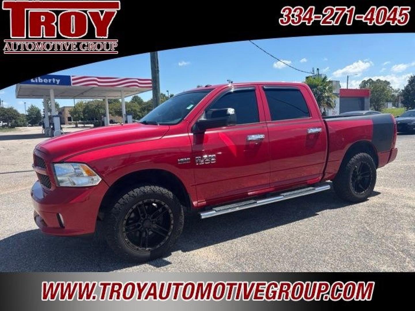 2016 Flame Red Clearcoat /Diesel Gray/Black Ram 1500 Express (3C6RR7KT7GG) with an HEMI 5.7L V8 Multi Displacement VVT engine, Automatic transmission, located at 6812 Atlanta Hwy, Montgomery, AL, 36117, (334) 271-4045, 32.382118, -86.178673 - Recent Arrival!<br>Touch screen radio w/Back Up Camera!!<br>Tow Package!!<br>3-Master Remote Keys!!<br>Bedliner w/Bed Cover !!<br><br>Flame Red Clearcoat 2016 Ram 1500 Express 4WD HEMI 5.7L V8 Multi Displacement VVT 8-Speed Automatic<br><br>Financing Available---Top Value for Trades.ow- Photo#4
