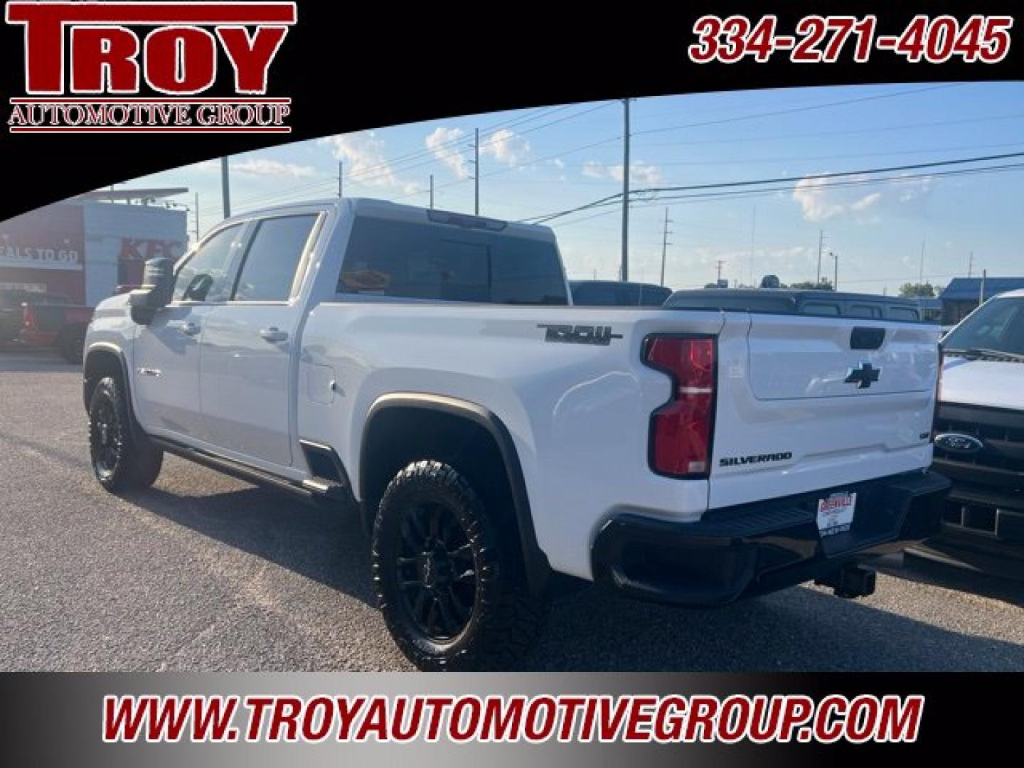 2025 Summit White /Black Chevrolet Silverado 2500HD LTZ Trail Boss (2GC4KPEYXS1) with an Duramax 6.6L V8 Turbodiesel engine, Automatic transmission, located at 6812 Atlanta Hwy, Montgomery, AL, 36117, (334) 271-4045, 32.382118, -86.178673 - 2025' Chevrolet SIlverado 2500HD Trail Boss, Summit White with Ebony Leather Interior, Heads Up Display, Heated and Cooled Seats, Navigation, Factory Sunroof, BOSE Sound System, Multi-Flex Tailgate, 35x12.5x20 Nitto Ridge Grapplers, Spray-In Bedliner. No-Accidents 1-owner Truck. No apologies. Ca- Photo#3