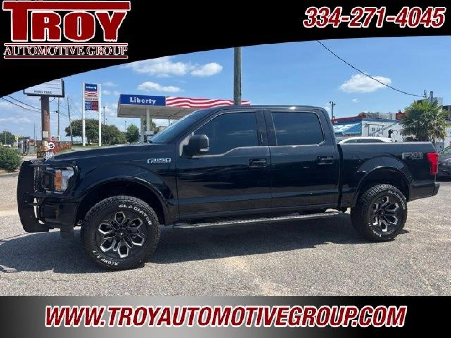 2019 Black Metallic /Black Ford F-150 XLT (1FTEW1E45KF) with an 3.5L V6 EcoBoost engine, Automatic transmission, located at 6812 Atlanta Hwy, Montgomery, AL, 36117, (334) 271-4045, 32.382118, -86.178673 - Level Kit!!<br>Black Widow Wheels!!<br>Ranch hand grill guard!!<br>Navigation!!<br>Heated Seats!!<br>Power Seats!!<br>Sport Package!!<br>FX4 Package !!!<br>2-Remote Entry Keys!!<br>Tow Package!!- Photo#0