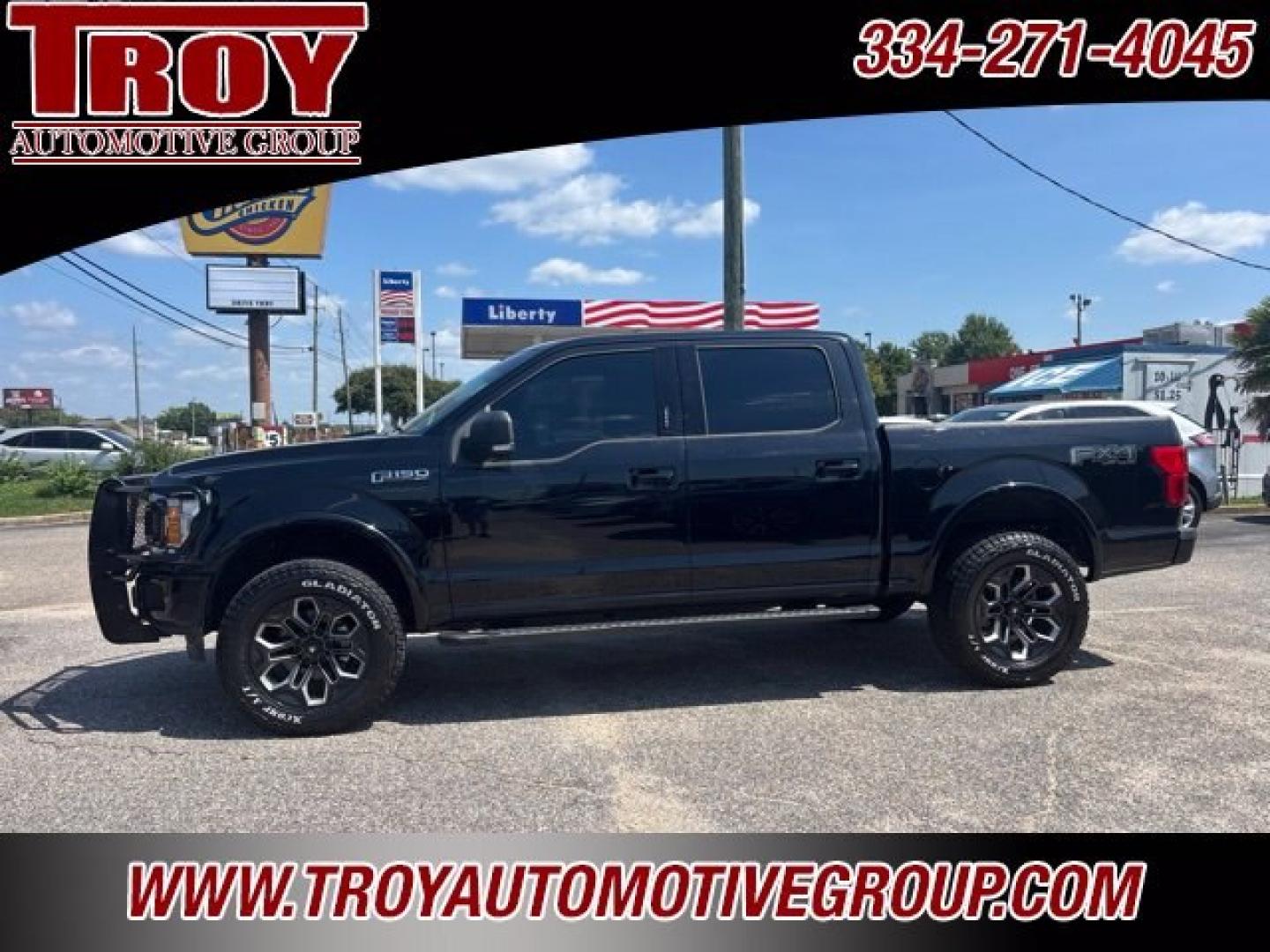 2019 Black Metallic /Black Ford F-150 XLT (1FTEW1E45KF) with an 3.5L V6 EcoBoost engine, Automatic transmission, located at 6812 Atlanta Hwy, Montgomery, AL, 36117, (334) 271-4045, 32.382118, -86.178673 - Level Kit!!<br>Black Widow Wheels!!<br>Ranch hand grill guard!!<br>Navigation!!<br>Heated Seats!!<br>Power Seats!!<br>Sport Package!!<br>FX4 Package !!!<br>2-Remote Entry Keys!!<br>Tow Package!!- Photo#1