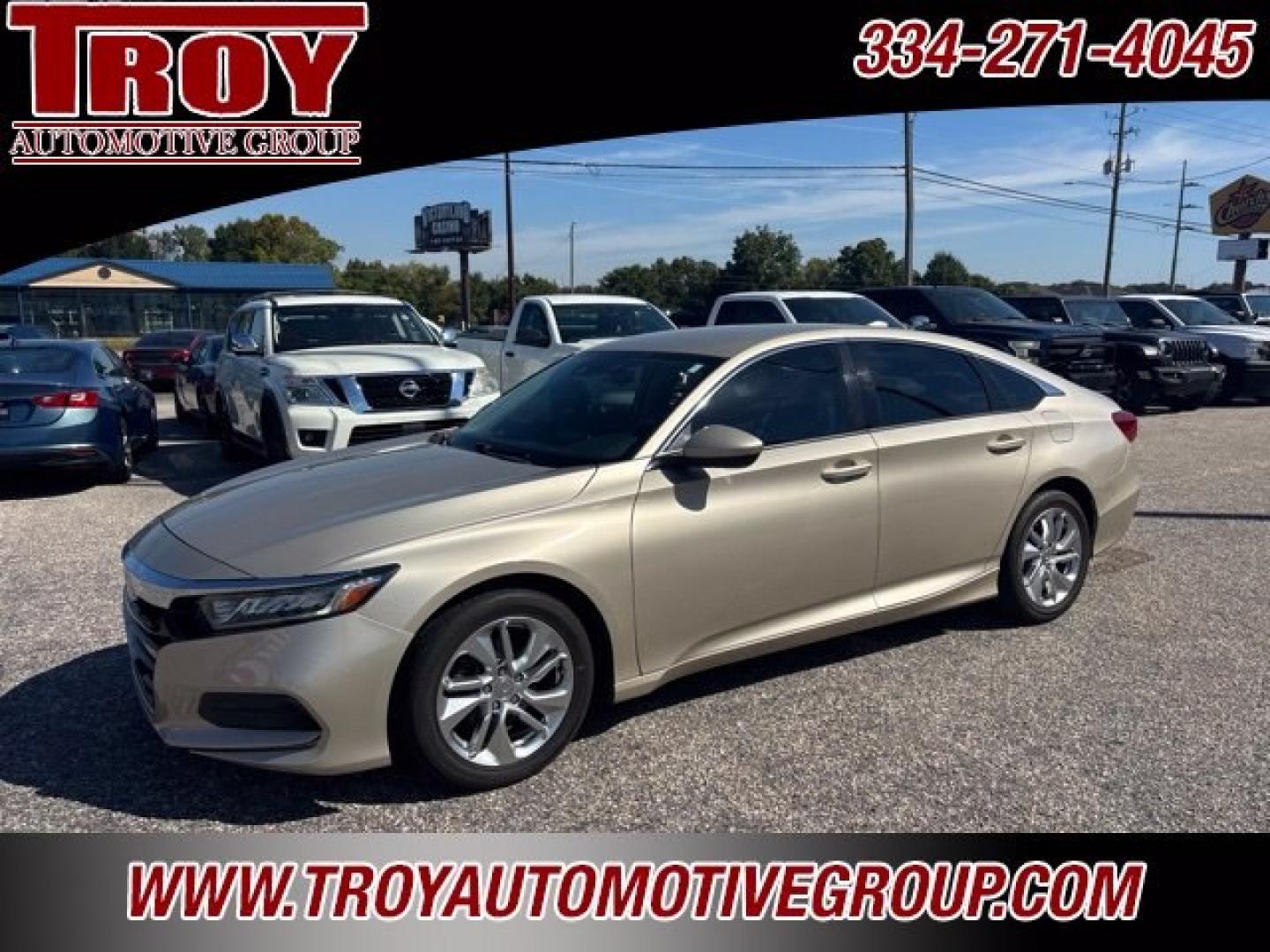 2019 Champagne Frost Pearl /Gray Honda Accord LX (1HGCV1F18KA) with an 1.5T I4 DOHC 16V Turbocharged VTEC engine, CVT transmission, located at 6812 Atlanta Hwy, Montgomery, AL, 36117, (334) 271-4045, 32.382118, -86.178673 - Recent Arrival! Priced below KBB Fair Purchase Price!<br><br>Champagne Frost Pearl 2019 Honda Accord LX FWD 1.5T I4 DOHC 16V Turbocharged VTEC CVT<br><br>Financing Available---Top Value for Trades.<br><br>30/38 City/Highway MPG<br><br><br>Awards:<br> * JD Power Automotive Performance, Execution and- Photo#3