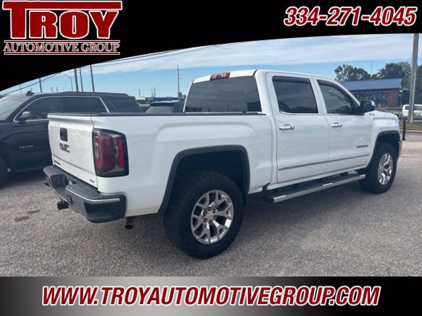 2018 Summit White /Cocoa/Dune GMC Sierra 1500 SLT (3GTU2NEC9JG) with an EcoTec3 5.3L V8 engine, Automatic transmission, located at 6812 Atlanta Hwy, Montgomery, AL, 36117, (334) 271-4045, 32.382118, -86.178673 - Brush guard w/Winch and Light Bar!!<br>Leveled!! 35x12.50x20 Nitto ridge grappler!!<br>Heated /Cooled Seats!!<br>Tow Package!!<br>Summit White 2018 GMC Sierra 1500 SLT 4WD EcoTec3 5.3L V8 6-Speed Automatic Electronic with Overdrive<br><br>Financing Available---Top Value for Trades.- Photo#10