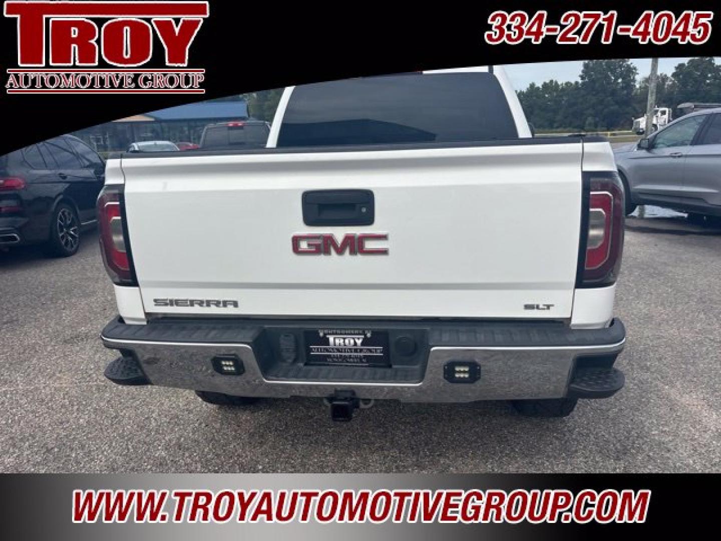 2018 Summit White /Cocoa/Dune GMC Sierra 1500 SLT (3GTU2NEC9JG) with an EcoTec3 5.3L V8 engine, Automatic transmission, located at 6812 Atlanta Hwy, Montgomery, AL, 36117, (334) 271-4045, 32.382118, -86.178673 - Brush guard w/Winch and Light Bar!!<br>Leveled!! 35x12.50x20 Nitto ridge grappler!!<br>Heated /Cooled Seats!!<br>Tow Package!!<br>Summit White 2018 GMC Sierra 1500 SLT 4WD EcoTec3 5.3L V8 6-Speed Automatic Electronic with Overdrive<br><br>Financing Available---Top Value for Trades.- Photo#13