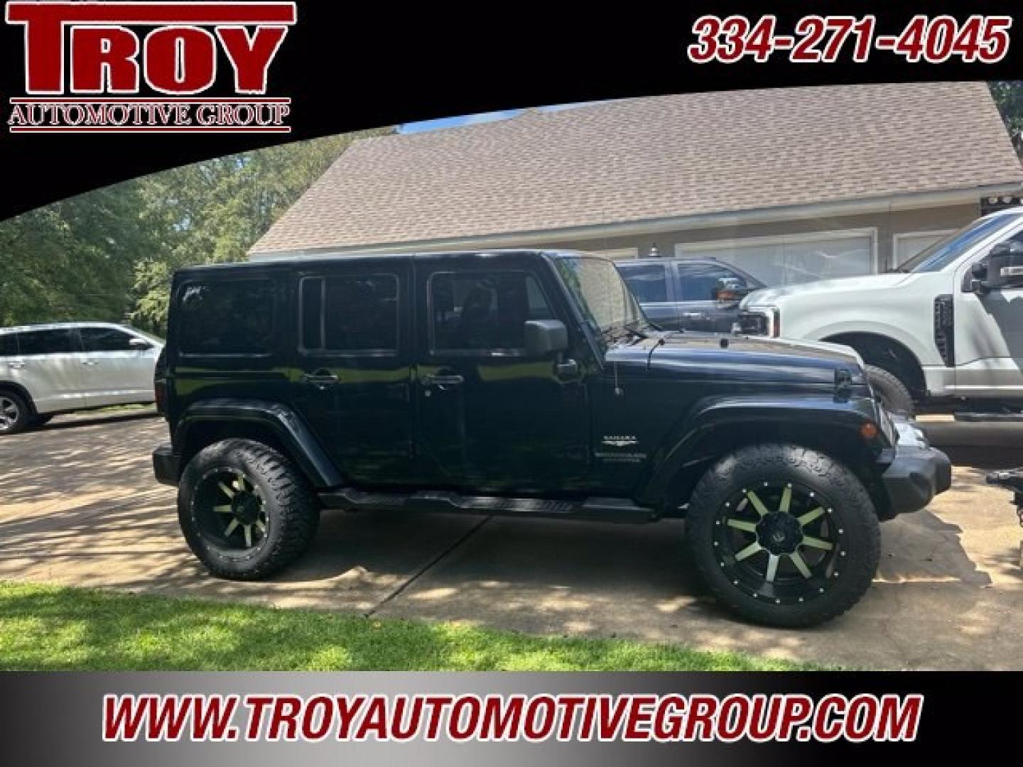 2015 Black Clearcoat /Black Jeep Wrangler Unlimited Sahara (1C4BJWEG9FL) with an 3.6L V6 24V VVT engine, Automatic transmission, located at 6812 Atlanta Hwy, Montgomery, AL, 36117, (334) 271-4045, 32.382118, -86.178673 - Black Clearcoat 2015 Jeep Wrangler Unlimited Sahara 4WD 3.6L V6 24V VVT 5-Speed Automatic<br><br>Financing Available---Top Value for Trades.<br><br>Odometer is 8958 miles below market average!- Photo#1